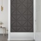 Wandpaneele 12 Stk. Grau 30x30 cm Kunstleder 0,54 m² Wandpaneele 12 Stk. Grau 30x30 cm Kunstleder 0,54 m²