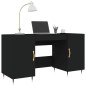 vidaXL Schreibtisch Schwarz 140x50x75 cm Holzwerkstoff vidaXL Schreibtisch Schwarz 140x50x75 cm Holzwerkstoff