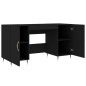 vidaXL Schreibtisch Schwarz 140x50x75 cm Holzwerkstoff vidaXL Schreibtisch Schwarz 140x50x75 cm Holzwerkstoff