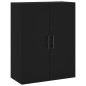 Highboard Schwarz 69,5x34x180 cm Holzwerkstoff Highboard Schwarz 69,5x34x180 cm Holzwerkstoff