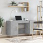 vidaXL Schreibtisch Betongrau 140x50x75 cm Holzwerkstoff vidaXL Schreibtisch Betongrau 140x50x75 cm Holzwerkstoff