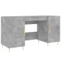 vidaXL Schreibtisch Betongrau 140x50x75 cm Holzwerkstoff vidaXL Schreibtisch Betongrau 140x50x75 cm Holzwerkstoff