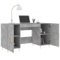 vidaXL Schreibtisch Betongrau 140x50x75 cm Holzwerkstoff vidaXL Schreibtisch Betongrau 140x50x75 cm Holzwerkstoff