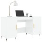vidaXL Schreibtisch Hochglanz-Weiß 140x50x75 cm Holzwerkstoff vidaXL Schreibtisch Hochglanz-Weiß 140x50x75 cm Holzwerkstoff
