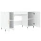 vidaXL Schreibtisch Hochglanz-Weiß 140x50x75 cm Holzwerkstoff vidaXL Schreibtisch Hochglanz-Weiß 140x50x75 cm Holzwerkstoff