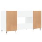 vidaXL Schreibtisch Hochglanz-Weiß 140x50x75 cm Holzwerkstoff vidaXL Schreibtisch Hochglanz-Weiß 140x50x75 cm Holzwerkstoff