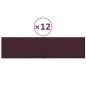 Wandpaneele 12 Stk. Lila 60x15 cm Stoff 1,08 m² Wandpaneele 12 Stk. Lila 60x15 cm Stoff 1,08 m²