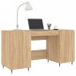 vidaXL Schreibtisch Sonoma-Eiche 140x50x75 cm Holzwerkstoff vidaXL Schreibtisch Sonoma-Eiche 140x50x75 cm Holzwerkstoff
