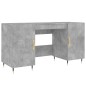 vidaXL Schreibtisch Betongrau 140x50x75 cm Holzwerkstoff vidaXL Schreibtisch Betongrau 140x50x75 cm Holzwerkstoff