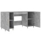 vidaXL Schreibtisch Betongrau 140x50x75 cm Holzwerkstoff vidaXL Schreibtisch Betongrau 140x50x75 cm Holzwerkstoff