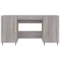 vidaXL Schreibtisch Grau Sonoma 140x50x75 cm Holzwerkstoff vidaXL Schreibtisch Grau Sonoma 140x50x75 cm Holzwerkstoff
