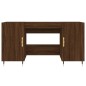 vidaXL Schreibtisch Braun Eichen-Optik 140x50x75 cm Holzwerkstoff vidaXL Schreibtisch Braun Eichen-Optik 140x50x75 cm Holzwerkstoff