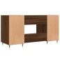 vidaXL Schreibtisch Braun Eichen-Optik 140x50x75 cm Holzwerkstoff vidaXL Schreibtisch Braun Eichen-Optik 140x50x75 cm Holzwerkstoff