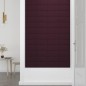 Wandpaneele 12 Stk. Lila 60x15 cm Stoff 1,08 m² Wandpaneele 12 Stk. Lila 60x15 cm Stoff 1,08 m²