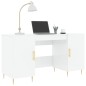 vidaXL Schreibtisch Hochglanz-Weiß 140x50x75 cm Holzwerkstoff vidaXL Schreibtisch Hochglanz-Weiß 140x50x75 cm Holzwerkstoff