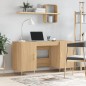 vidaXL Schreibtisch Sonoma-Eiche 140x50x75 cm Holzwerkstoff vidaXL Schreibtisch Sonoma-Eiche 140x50x75 cm Holzwerkstoff