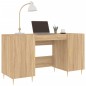 vidaXL Schreibtisch Sonoma-Eiche 140x50x75 cm Holzwerkstoff vidaXL Schreibtisch Sonoma-Eiche 140x50x75 cm Holzwerkstoff