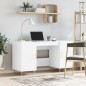 vidaXL Schreibtisch Weiß 140x50x75 cm Holzwerkstoff vidaXL Schreibtisch Weiß 140x50x75 cm Holzwerkstoff
