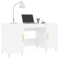 vidaXL Schreibtisch Weiß 140x50x75 cm Holzwerkstoff vidaXL Schreibtisch Weiß 140x50x75 cm Holzwerkstoff