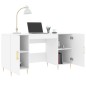 vidaXL Schreibtisch Weiß 140x50x75 cm Holzwerkstoff vidaXL Schreibtisch Weiß 140x50x75 cm Holzwerkstoff