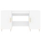 vidaXL Schreibtisch Weiß 140x50x75 cm Holzwerkstoff vidaXL Schreibtisch Weiß 140x50x75 cm Holzwerkstoff