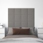 Wandpaneele 12 Stk. Hellgrau 30x30 cm Stoff 1,08 m² Wandpaneele 12 Stk. Hellgrau 30x30 cm Stoff 1,08 m²