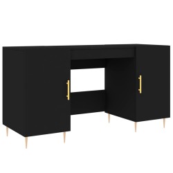 vidaXL Schreibtisch Schwarz 140x50x75 cm Holzwerkstoff