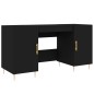 vidaXL Schreibtisch Schwarz 140x50x75 cm Holzwerkstoff vidaXL Schreibtisch Schwarz 140x50x75 cm Holzwerkstoff