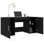 vidaXL Schreibtisch Schwarz 140x50x75 cm Holzwerkstoff vidaXL Schreibtisch Schwarz 140x50x75 cm Holzwerkstoff