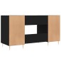 vidaXL Schreibtisch Schwarz 140x50x75 cm Holzwerkstoff vidaXL Schreibtisch Schwarz 140x50x75 cm Holzwerkstoff
