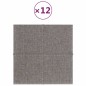 Wandpaneele 12 Stk. Hellgrau 30x30 cm Stoff 1,08 m² Wandpaneele 12 Stk. Hellgrau 30x30 cm Stoff 1,08 m²