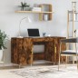 vidaXL Schreibtisch Räuchereiche 140x50x75 cm Holzwerkstoff vidaXL Schreibtisch Räuchereiche 140x50x75 cm Holzwerkstoff