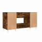 vidaXL Schreibtisch Räuchereiche 140x50x75 cm Holzwerkstoff vidaXL Schreibtisch Räuchereiche 140x50x75 cm Holzwerkstoff