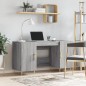 vidaXL Schreibtisch Grau Sonoma 140x50x75 cm Holzwerkstoff vidaXL Schreibtisch Grau Sonoma 140x50x75 cm Holzwerkstoff
