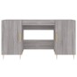 vidaXL Schreibtisch Grau Sonoma 140x50x75 cm Holzwerkstoff vidaXL Schreibtisch Grau Sonoma 140x50x75 cm Holzwerkstoff