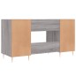 vidaXL Schreibtisch Grau Sonoma 140x50x75 cm Holzwerkstoff vidaXL Schreibtisch Grau Sonoma 140x50x75 cm Holzwerkstoff