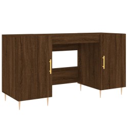 vidaXL Schreibtisch Braun Eichen-Optik 140x50x75 cm Holzwerkstoff