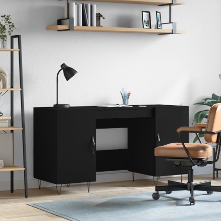 vidaXL Schreibtisch Schwarz 140x50x75 cm Holzwerkstoff