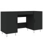 vidaXL Schreibtisch Schwarz 140x50x75 cm Holzwerkstoff vidaXL Schreibtisch Schwarz 140x50x75 cm Holzwerkstoff