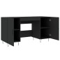 vidaXL Schreibtisch Schwarz 140x50x75 cm Holzwerkstoff vidaXL Schreibtisch Schwarz 140x50x75 cm Holzwerkstoff