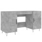 vidaXL Schreibtisch Betongrau 140x50x75 cm Holzwerkstoff vidaXL Schreibtisch Betongrau 140x50x75 cm Holzwerkstoff