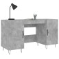 vidaXL Schreibtisch Betongrau 140x50x75 cm Holzwerkstoff vidaXL Schreibtisch Betongrau 140x50x75 cm Holzwerkstoff