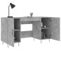 vidaXL Schreibtisch Betongrau 140x50x75 cm Holzwerkstoff vidaXL Schreibtisch Betongrau 140x50x75 cm Holzwerkstoff