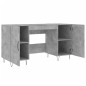 vidaXL Schreibtisch Betongrau 140x50x75 cm Holzwerkstoff vidaXL Schreibtisch Betongrau 140x50x75 cm Holzwerkstoff