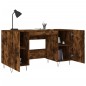 vidaXL Schreibtisch Räuchereiche 140x50x75 cm Holzwerkstoff vidaXL Schreibtisch Räuchereiche 140x50x75 cm Holzwerkstoff