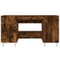vidaXL Schreibtisch Räuchereiche 140x50x75 cm Holzwerkstoff vidaXL Schreibtisch Räuchereiche 140x50x75 cm Holzwerkstoff