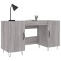 vidaXL Schreibtisch Grau Sonoma 140x50x75 cm Holzwerkstoff vidaXL Schreibtisch Grau Sonoma 140x50x75 cm Holzwerkstoff