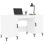 vidaXL Schreibtisch Weiß 140x50x75 cm Holzwerkstoff vidaXL Schreibtisch Weiß 140x50x75 cm Holzwerkstoff
