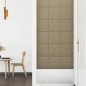 Wandpaneele 12 Stk. Cappuccino-Braun 30x30cm Kunstleder 1,08 m² Wandpaneele 12 Stk. Cappuccino-Braun 30x30cm Kunstleder 1,08 m²