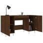 vidaXL Schreibtisch Braun Eichen-Optik 140x50x75 cm Holzwerkstoff vidaXL Schreibtisch Braun Eichen-Optik 140x50x75 cm Holzwerkstoff